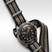 Montres-bracelets pour hommes en acier inoxydable rond de 5 mm 20 mm avec mouvement à remontage manuel en titane et cristal saphir antireflet 2024