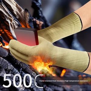 Competitive Anti-Fire Flame Retardant Cut-Resistant Pure <b>Aramid</b> <b>Fiber</b> Work Safety Gloves - Product Image 6