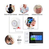 Meilleur prix Système d'alarme intelligent pour la maison multi-langues 4G Wifi GSM Tuya Wifi GSM PST-WG107-4GUS