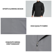 Veste Homme Personnalisée à Demi-Zip Respirante et Douce pour la Peau, Idéale pour la Gym, la Randonnée, les Trajets Urbains et la Ville, Faible MOQ