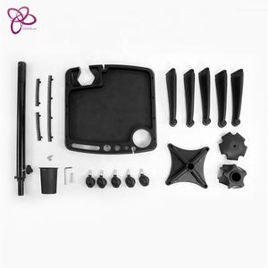 Carro de extensión de cabello para salón de belleza, 4 ruedas, coloridas estaciones de hierro, muebles Retro plegables - Product Image 4