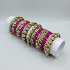 PADMAWATI <b>BANGLES</b> PRIVATE LIMITED High Quality Luxury Tungsten <b>Gold</b> Plated Multi Color Women's <b>Bangles</b> <b>Set</b> Indian Bridal Party - Product Image 2
