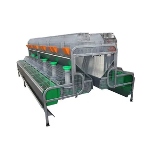 China easily install and transport indoor industrial breeding factory 3 or 4 layer rabbit cage with high quality