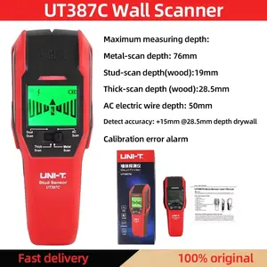 <span class=keywords><strong>Detector</strong></span> de Metais UT387C Scanner de Parede <span class=keywords><strong>4</strong></span> em 1 Localizador de Fios Elétricos e Vigas de Madeira com Calibração de Buzzer UT387E S - Product Image 4