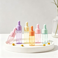 Mini Macaron 5ml 10ml 15ml 20ml Flacons compte-gouttes en verre colorés vides de 10ml pour échantillons d'huiles essentielles, sérums et cosmétiques portables
