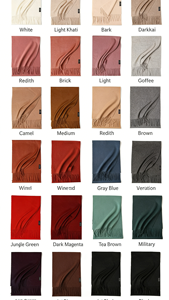 Écharpe en cachemire de haute qualité, nouvelle arrivée, luxe, 100% cachemire, couleur unie, écharpe en cachemire pour homme, cachemire de Mongolie - Product Image 5