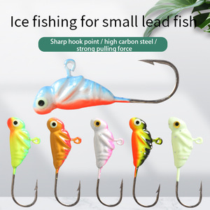 Hameçons de pêche Mini Jighead 2,5 cm 2 g, hameçons à tête plombée pour la pêche au bar en eau douce - Product Image 2