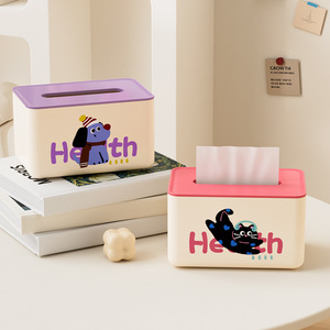 Creative Spring Tissue Box Plastic Napkin Storage Organizer For Living Room Coffee Table Decor - Product Image 3