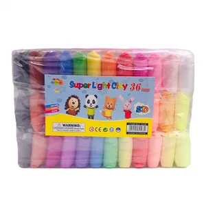 Groothandelsprijs Hoge Kwaliteit 36 Kleuren Zachte Super Lichte Klei Modellering Lucht Droge Polymeer Klei Voor Diy Handgemaakt Speelgoed