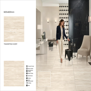 Spider Grey Design 600x600mm Nano Polished Porcelain Ceramic <b>Floor</b> Tiles Marble Look 60x60cm - Product Image 3