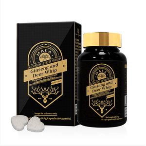 Comprimés d'extrait de Maca, de Ginseng et de Queue de Cerf, 60 Capsules, Complément Herbal pour la Santé Masculine - Product Image 1