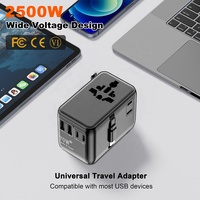 Worldplug tout-en-un 70W PD chargeur câble adaptateur universel multi-prise adaptateur de voyage pour ordinateur portable utilisation dans le monde entier
