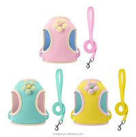 Harnais de poitrine pour chien au design tendance, en maille respirante, avec laisse, pour chats, chiens, Bichon Frisé, Schnauzer