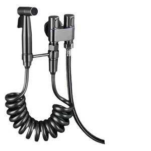Modern Stainless Steel Handheld <strong>Bidet</strong> <strong>Sprayer</strong> Set Double Outlet Angle Valve for Hotel Apartment Toilet <strong>Shower</strong> Bathroom - Product Image 2