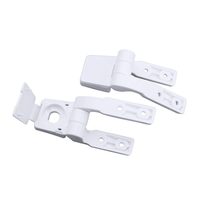 Bisagras Modernas <span class=keywords><strong>Universales</strong></span> <span class=keywords><strong>de</strong></span> Plástico Blanco para Asiento <span class=keywords><strong>de</strong></span> Inodoro, Tornillos <span class=keywords><strong>de</strong></span> Repuesto, Tuercas, Uso en Baño, Fácil Instalación, 1 Par, Accesorio - Product Image 4