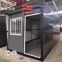 Installation sans tracas, maison de bureau modulaire préfabriquée en acier pliable sur mesure, maison pliable, petit logement préfabriqué