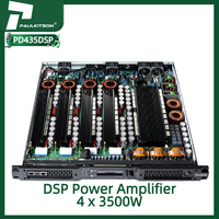 Amplificateur audio professionnel Paulkitson PD435DSP 4 canaux 2 4x7800W 1U classe D DSP haute résolution en métal