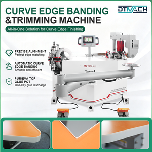 Máquina Automática para Enchapar Cantos Curvos en MDF, PVC, ABS, Madera, Chapa <span class=keywords><strong>de</strong></span> Madera, Puertas <span class=keywords><strong>de</strong></span> Armarios y Paneles <span class=keywords><strong>de</strong></span> Melamina - Product Image 1