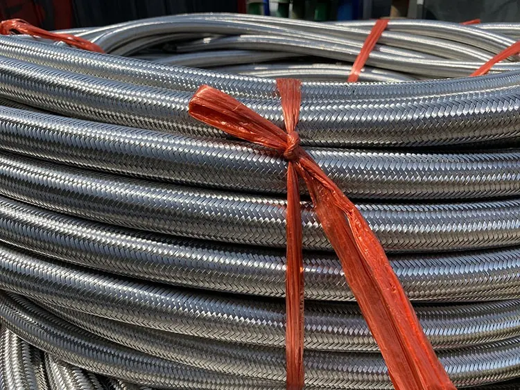 stainless steel wire braided flexible expansion joint corrugated metal hose with flange