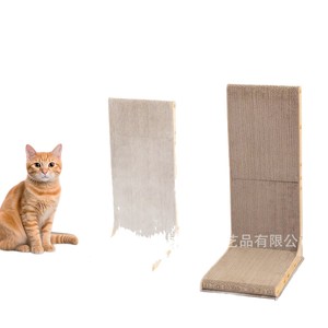 เสาข่วนแมวไม้รูปตัว L ขนาด 26x30x56 ซม. ทนทาน สำหรับแมวเลี้ยงในบ้าน - Product Image 2