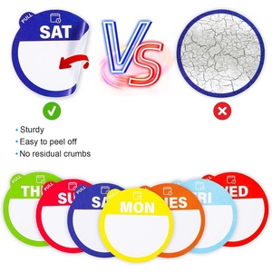Etiquetas Adhesivas <span class=keywords><strong>para</strong></span> Alimentos de <span class=keywords><strong>Lunes</strong></span> a Domingo, Etiquetas de Alimentos Disolubles, Impermeables, con Fecha de Caducidad <span class=keywords><strong>para</strong></span> Envases de Frutas, Cocina - Product Image 3