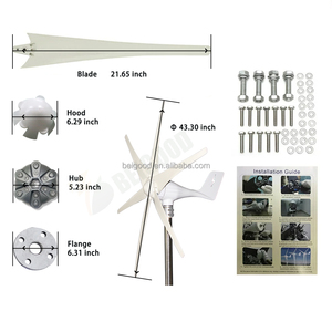 Éoliennes de Karachi 600W 800W, Générateur d'énergie éolienne résidentiel 12V 1kW - Product Image 5