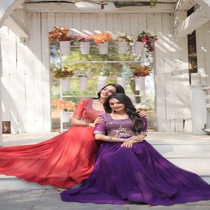 Nouvelle collection de robes de créateur de qualité supérieure, parfaites pour les fêtes, les mariages et les festivals, disponibles au prix de gros. - Product Image 1