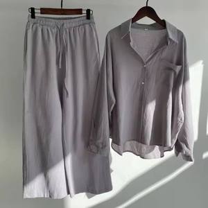 Offerta Estiva: Set in Cotone e <span class=keywords><strong>Lino</strong></span>, Completo Moda <span class=keywords><strong>Donna</strong></span> 2 Pezzi, <span class=keywords><strong>Pantaloni</strong></span> e Top in <span class=keywords><strong>Lino</strong></span> - Product Image 6