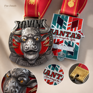 Medal Custom Design Custom Sports Medals Zinc Alloy Award Medal Wholesale Personalized Medals With Ribbon OEM Supplier - Product Image 3