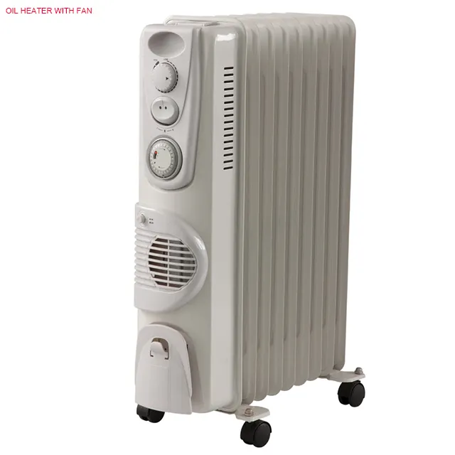 electric oil filled radiator heater with fan