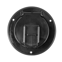 Trappe de câble électrique ronde pour VR Accessoires et quincaillerie de porte pour cordon d'alimentation de 30 A, noir/blanc