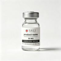 Étiquettes personnalisées en vinyle imperméables et résistantes à l'huile, avec peptides, forme sur mesure, adhésif durable, imprimées en offset pour flacons en verre de 3ml/5ml/10ml