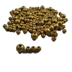 Wholesale Loose Small Round Wooden Bead Solid colors different sizes for Pendant Jewelry Making DIY Craft