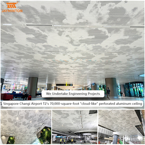 Sang Trọng Trung Quốc gạch trần thiết kế 2x2 4x2 vàng đen art3d Drop Acoustic kim loại gạch trần cho phòng khách nhà - Product Image 4