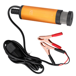 Pompe à huile électrique 12V, pompe à diesel submersible 38mm, orange, en acier inoxydable, pour extraction d'huile et transfert d'eau - Product Image 5