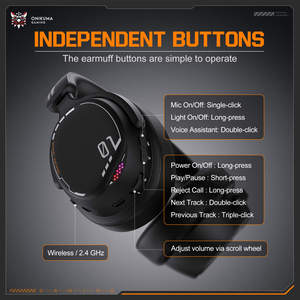 <span class=keywords><strong>Casque</strong></span> de jeu <span class=keywords><strong>sans</strong></span> <span class=keywords><strong>fil</strong></span> ONIKUMA GT886, Audifonos <span class=keywords><strong>Gamer</strong></span>, <span class=keywords><strong>Casque</strong></span> <span class=keywords><strong>Gamer</strong></span>, 3 modes, 2.4G, Bluetooth, pour PC, PS5, Switch, bureau - Product Image 5