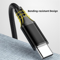 Harga Grosir Pabrik OEM Kabel Data Pengisian Cepat Ponsel USB a ke TYPE-C 1 Meter 5V2.4A untuk IPHONE xiaomi