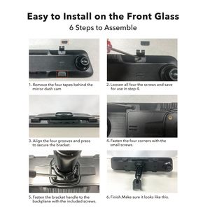 WOLFBOX G840S/G840H/G850/G900pro OEM <b>Bracket</b> for USB C Mirror Dash Cam - Product Image 4