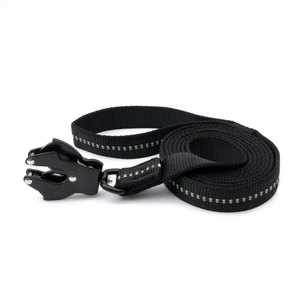 Correa de perro con hebilla de liberación rápida, correa de entrenamiento elástica ajustable con Clip de rana para correr al aire libre, caminar táctico - Product Image 5