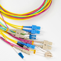 Harga Pabrik OEM ODM G657A1 12Core Bundle Kabel Serat Optik Pigtail SC/LC/FC/ST/APC/UPC Simplex 9/125 1.5M LSZH/PVC Jacket FTTH