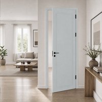 Puerta Interior de Madera Sólida con Bisagras, Acabado con Laca a Base de Agua, Resistente a los Arañazos, Moderna para Dormitorio