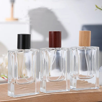 Bouteilles en verre rechargeables en gros pour cosmétiques et flacons vaporisateurs de parfum 30 ml avec bouchon pulvérisateur transparent, fabricant d'impression sérigraphique