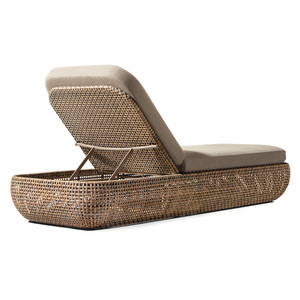 Hot bán khách sạn bền Chaise Tất cả thời tiết mây vườn đặt hồ bơi ghế Sun Lounger ngoài trời <span class=keywords><strong>wicker</strong></span> phơi nắng - Product Image 3
