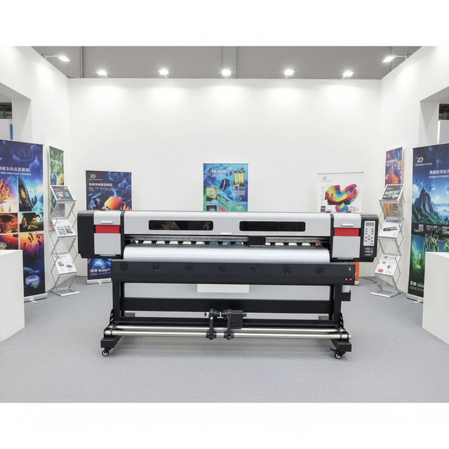 New Style 1.9m Eco Solvent Printer with Single or Double Head Xp600/i1600/i3200 Printhead Format Printing Machine