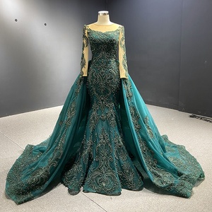 slim fit dress slacks Kate Puff Sleeve Lace Dress-Dark Green