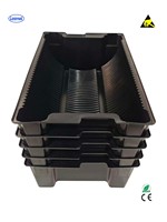 Boîte de bobinage SMT antistatique Leenol ESD en forme de rouleau avec rainure, support de bobine en plastique pour l'électronique