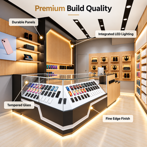 Elegante Sistema Modular de Exhibición LED Reciclable para Teléfonos Móviles y Accesorios, Ideal para Quioscos y Tiendas en Centros Comerciales - Product Image 6
