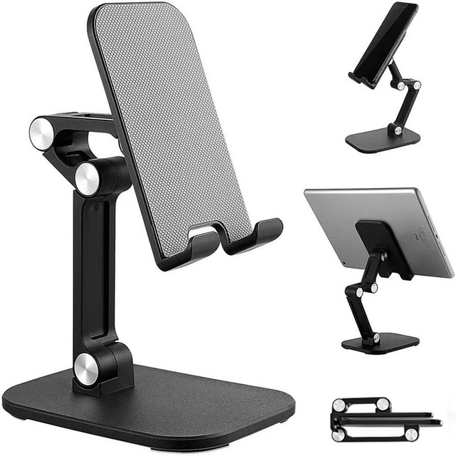 Cell Phone Stand Foldable Tablet Holder Adjustable Desktop Dock Multi Angle Riser for Smartphone and E Reader