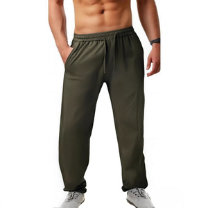 <span class=keywords><strong>Pantaloni</strong></span> Sportivi da Uomo Elasticizzati ad Asciugatura Rapida, Vestibilità Ampia <span class=keywords><strong>con</strong></span> Polsini Elastici e Coulisse - Product Image 2