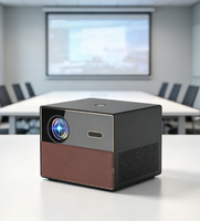 Projecteur intelligent LED LCD HTPNEO H98, 700 ANSI Lumens, Android 9, 1080P, haut-parleurs intégrés, stéréo HIFI, compatible Internet, mise au point automatique, pour la maison